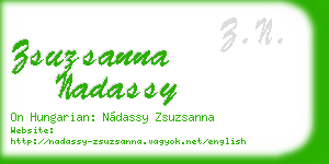 zsuzsanna nadassy business card